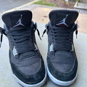 Jordan 4 black canvas used
